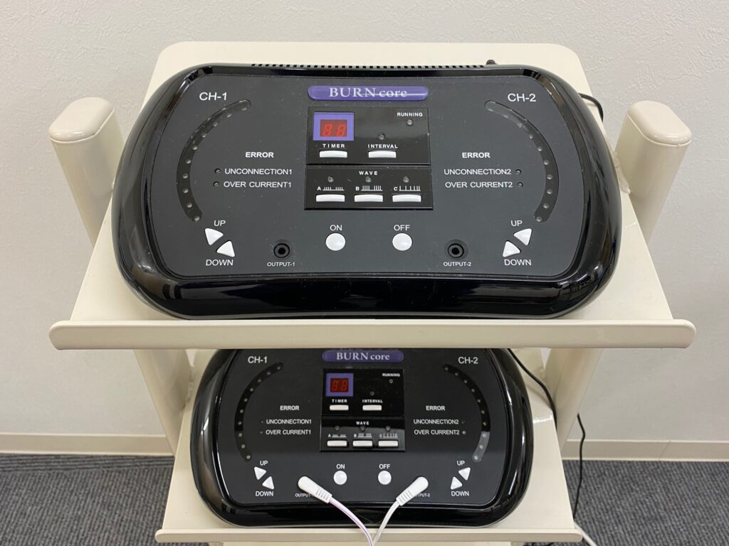 板橋区常盤台の骨盤矯正専門院にあるEMSの写真